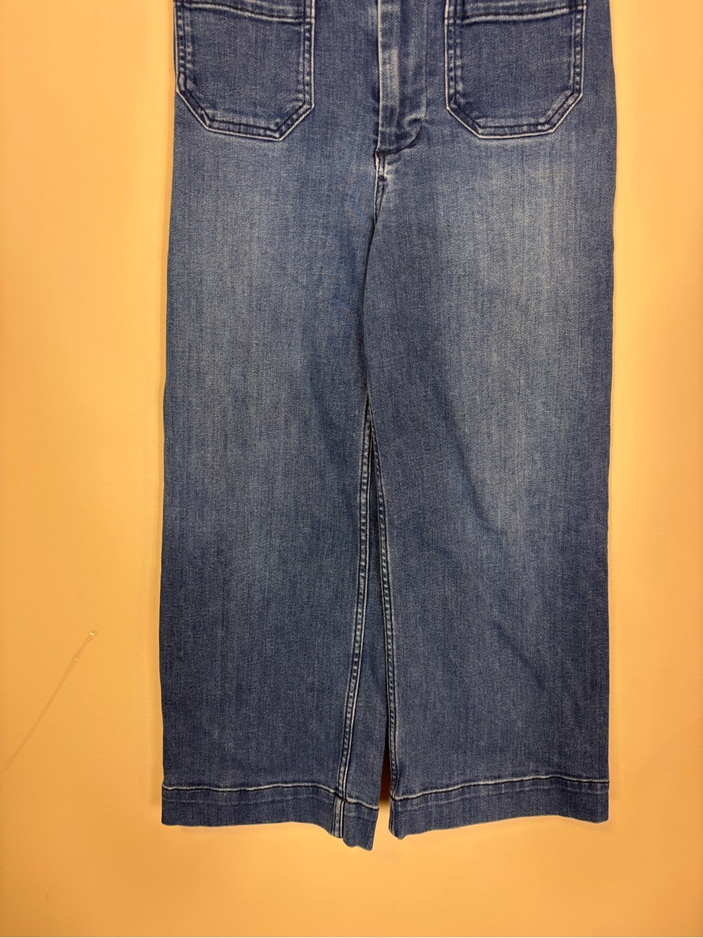 Anthropologie Pilcro Blue Wide-Leg High-Rise Jeans 25 Petite - Picture 4 of 9